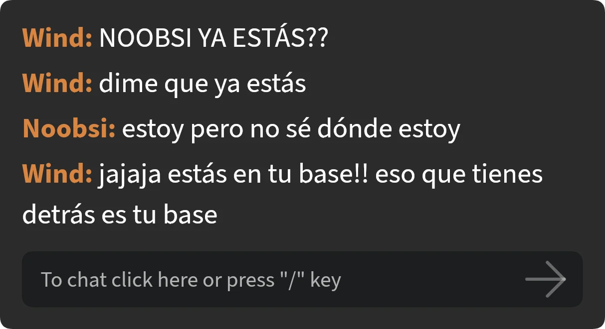 Chat de Roblox — primer día